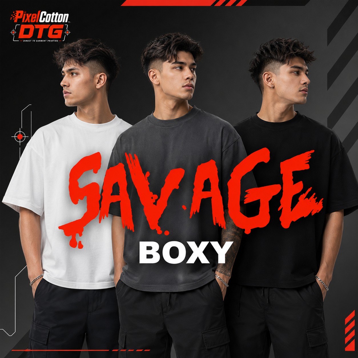 เสื้อ Cottonora BOXY Cottonora DTG