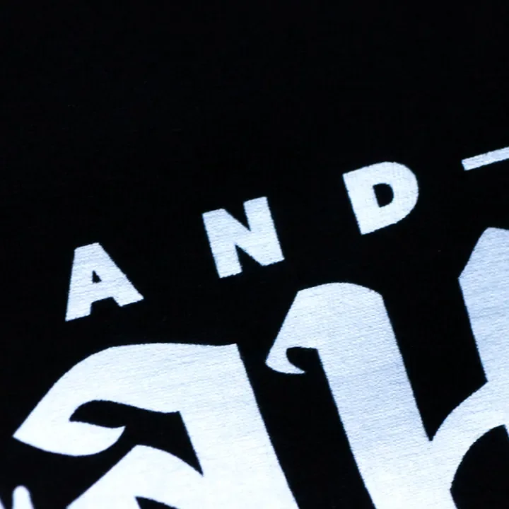 ตัวอย่างรายละเอียดงานสกรีน DTG บนเสื้อสีดำจาก Cottonora DTG