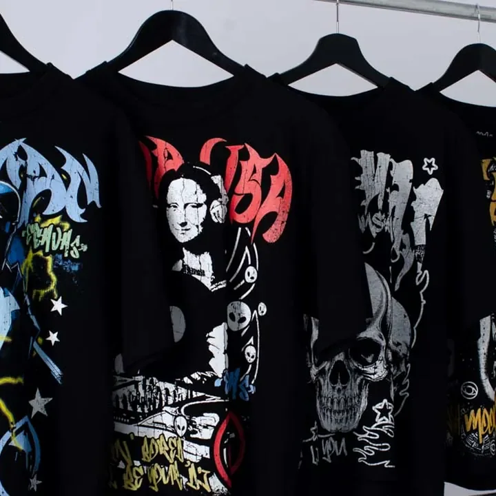 ตัวอย่างรายละเอียดงานสกรีน DTG บนเสื้อสีดำจาก Cottonora DTG