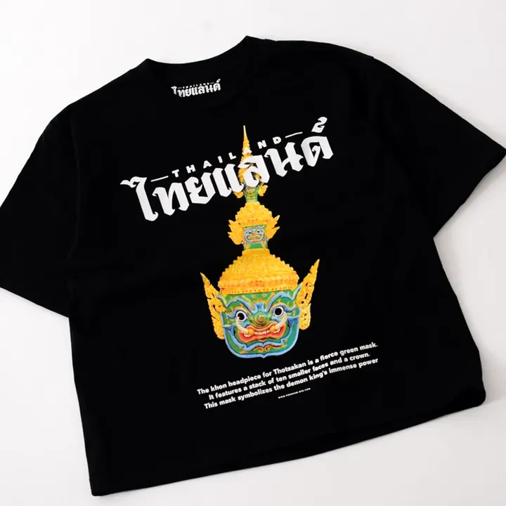 ตัวอย่างรายละเอียดงานสกรีน DTG บนเสื้อสีดำจาก Cottonora DTG