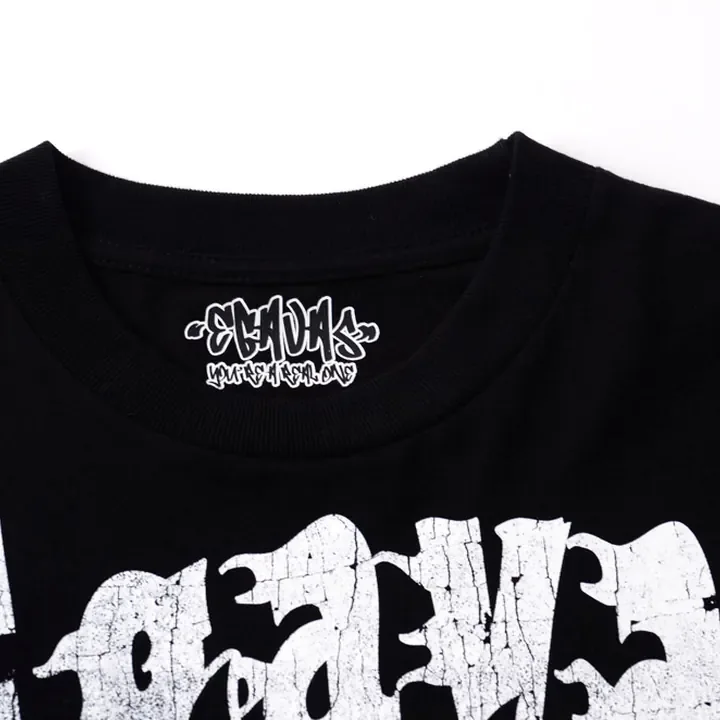 ตัวอย่างรายละเอียดงานสกรีน DTG บนเสื้อสีดำจาก Cottonora DTG