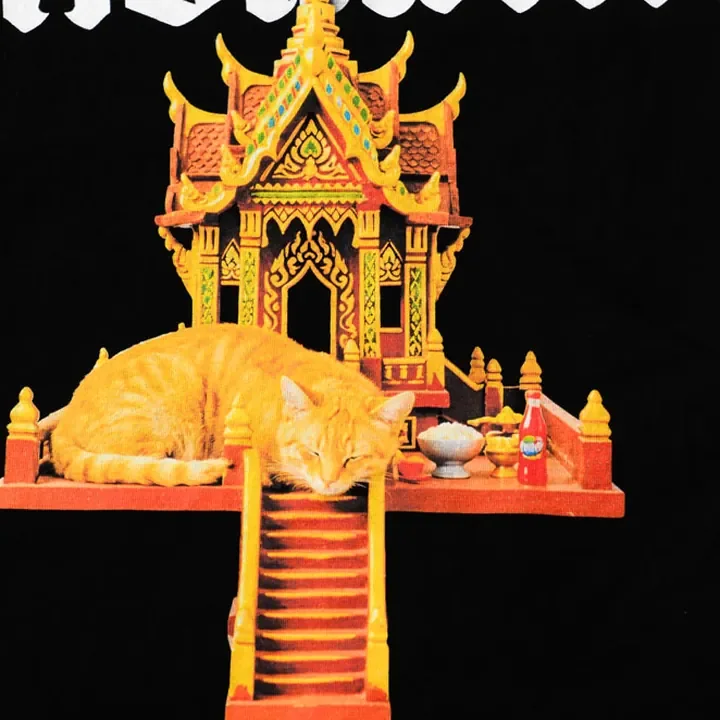 ตัวอย่างรายละเอียดงานสกรีน DTG บนเสื้อสีดำจาก Cottonora DTG